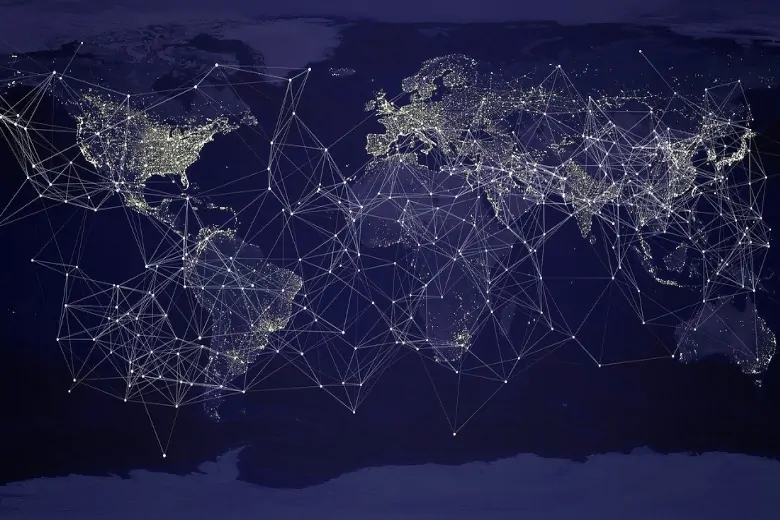 World map representing global coverage